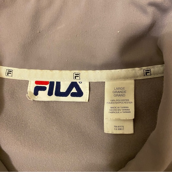 FILA - Vintage Zip-Up Track Jacket - Size L - Picture 3 of 12